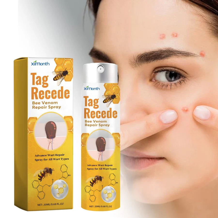 Warzenentferner | Zielgerichtetes Hautspray | Bienengift Pflegeformel | TagAway