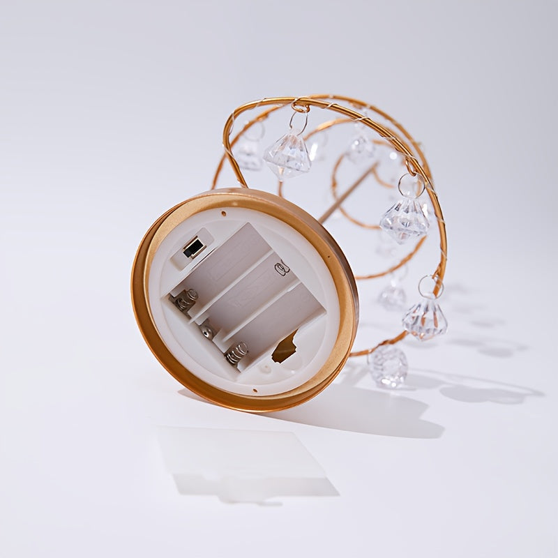 Twinkspire - Beleuchteter Deko-Baum in Spiralform mit Kristallanhängern
