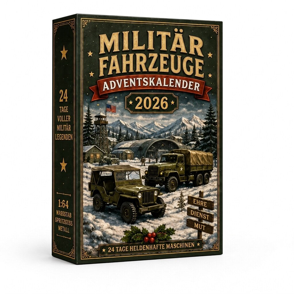 Adventskalender mit 24 Sammelfahrzeugen in 10 Themen