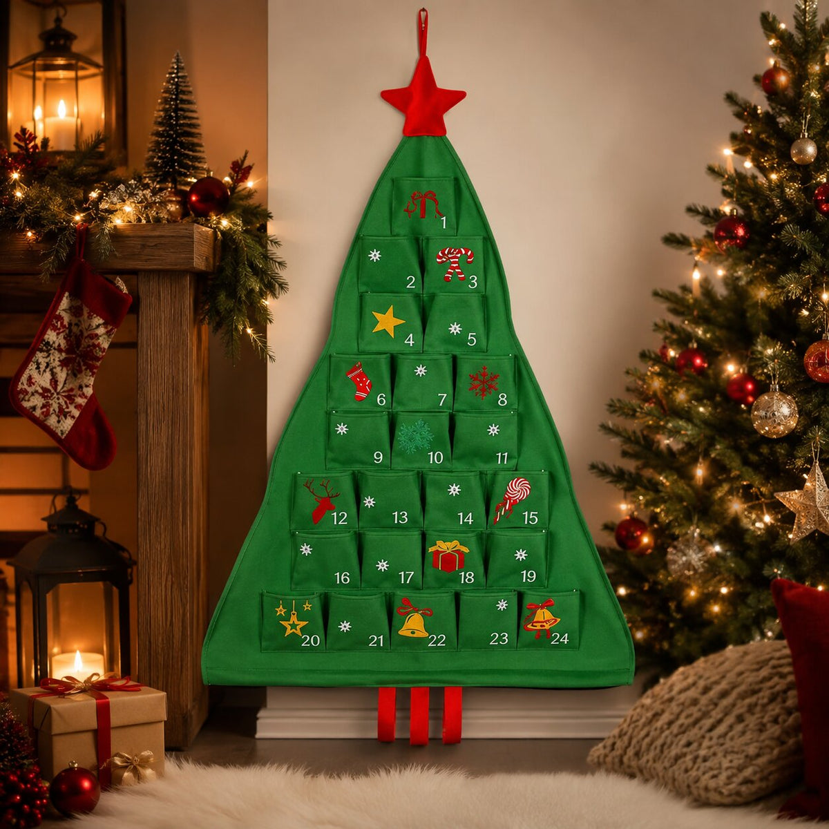 Noeltree - Adventskalender zum Selbstbefüllen in Weihnachtsbaumform