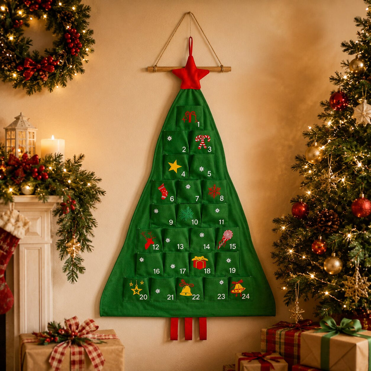 Noeltree - Adventskalender zum Selbstbefüllen in Weihnachtsbaumform