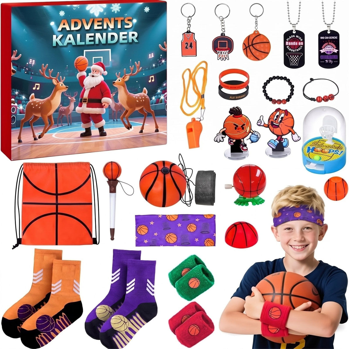 Dunkmas - Basketball-Adventskalender mit Zubehör