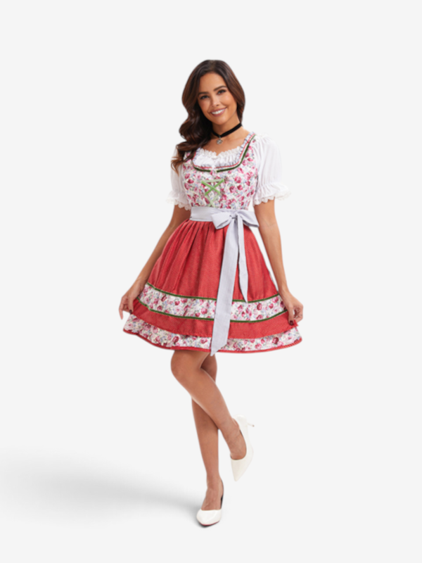 Blomira - Dirndl-Kostüm für Damen mit schulterfreies Design