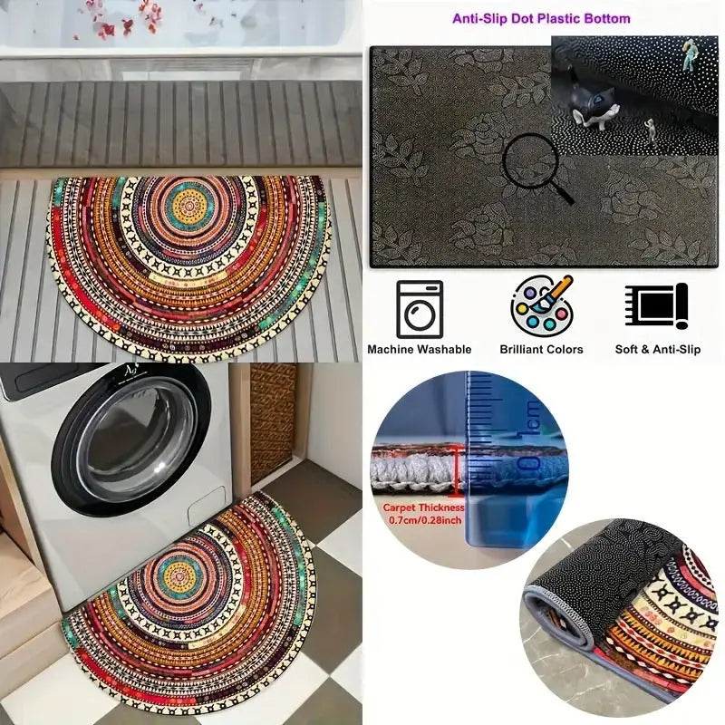 Halbmond Fußmatte Boho Design