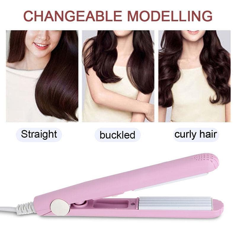 Sleek - Mini Haarglätter mit Keramikplatten für Locken