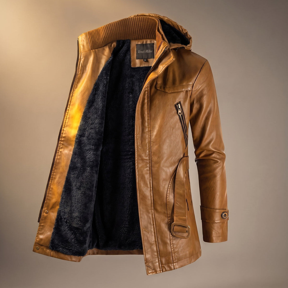 Jackme - Herrenjacke mit Reißverschlusstaschen und Kapuze