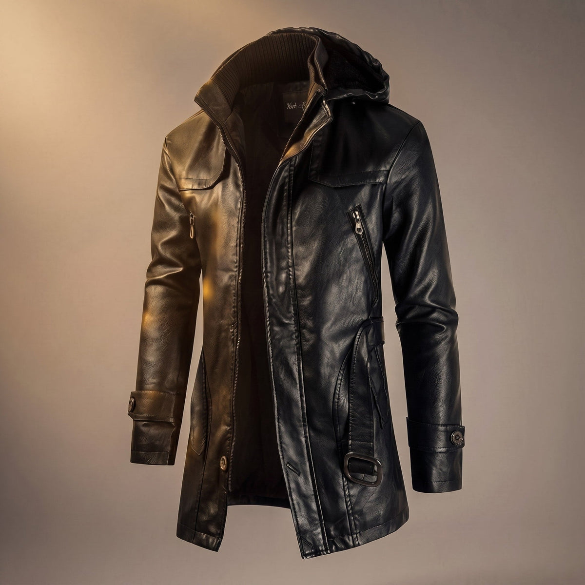 Jackme - Herrenjacke mit Reißverschlusstaschen und Kapuze