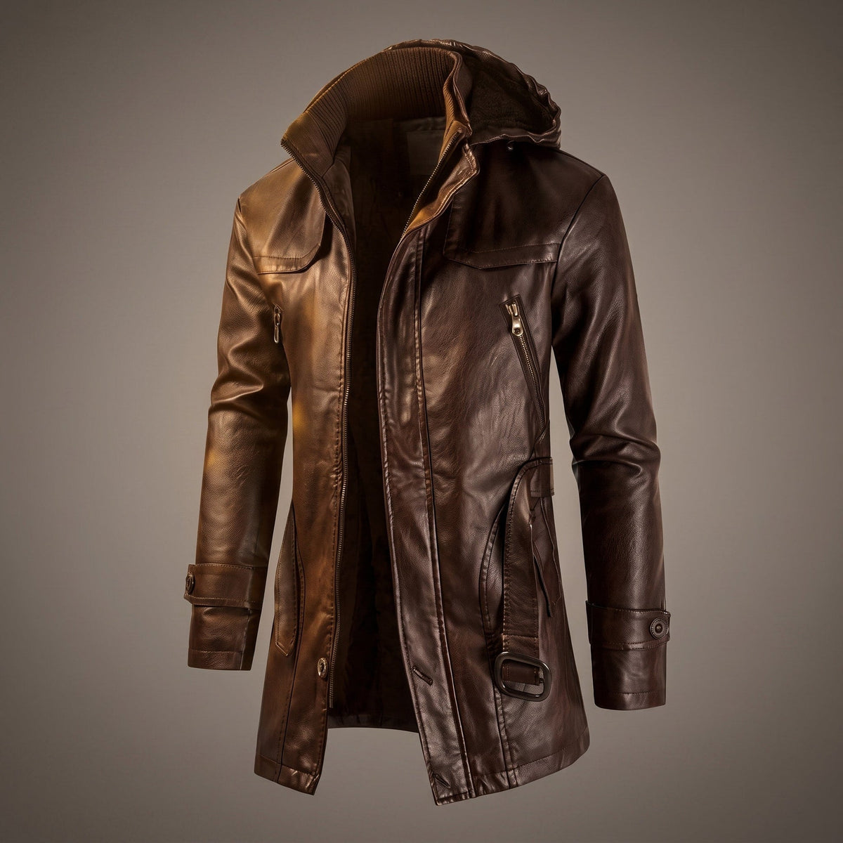 Jackme - Herrenjacke mit Reißverschlusstaschen und Kapuze