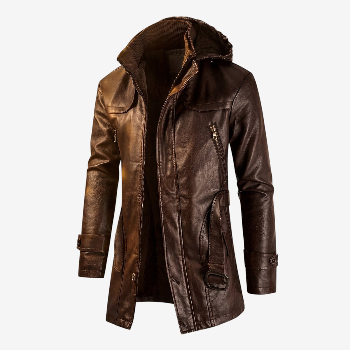 Jackme - Herrenjacke mit Reißverschlusstaschen und Kapuze