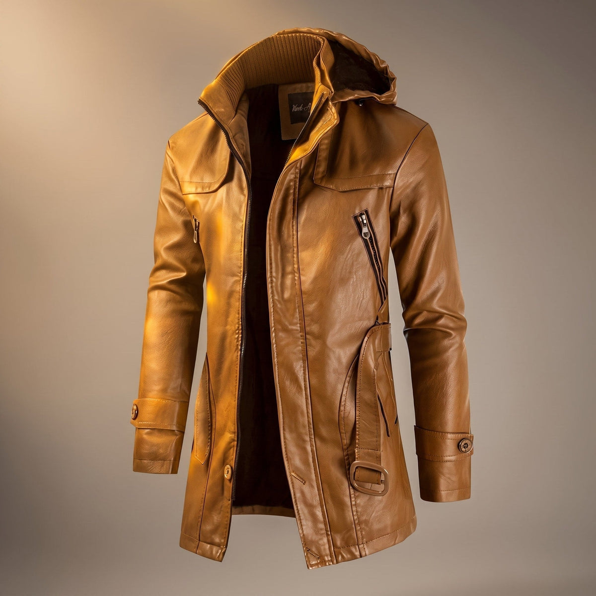 Jackme - Herrenjacke mit Reißverschlusstaschen und Kapuze