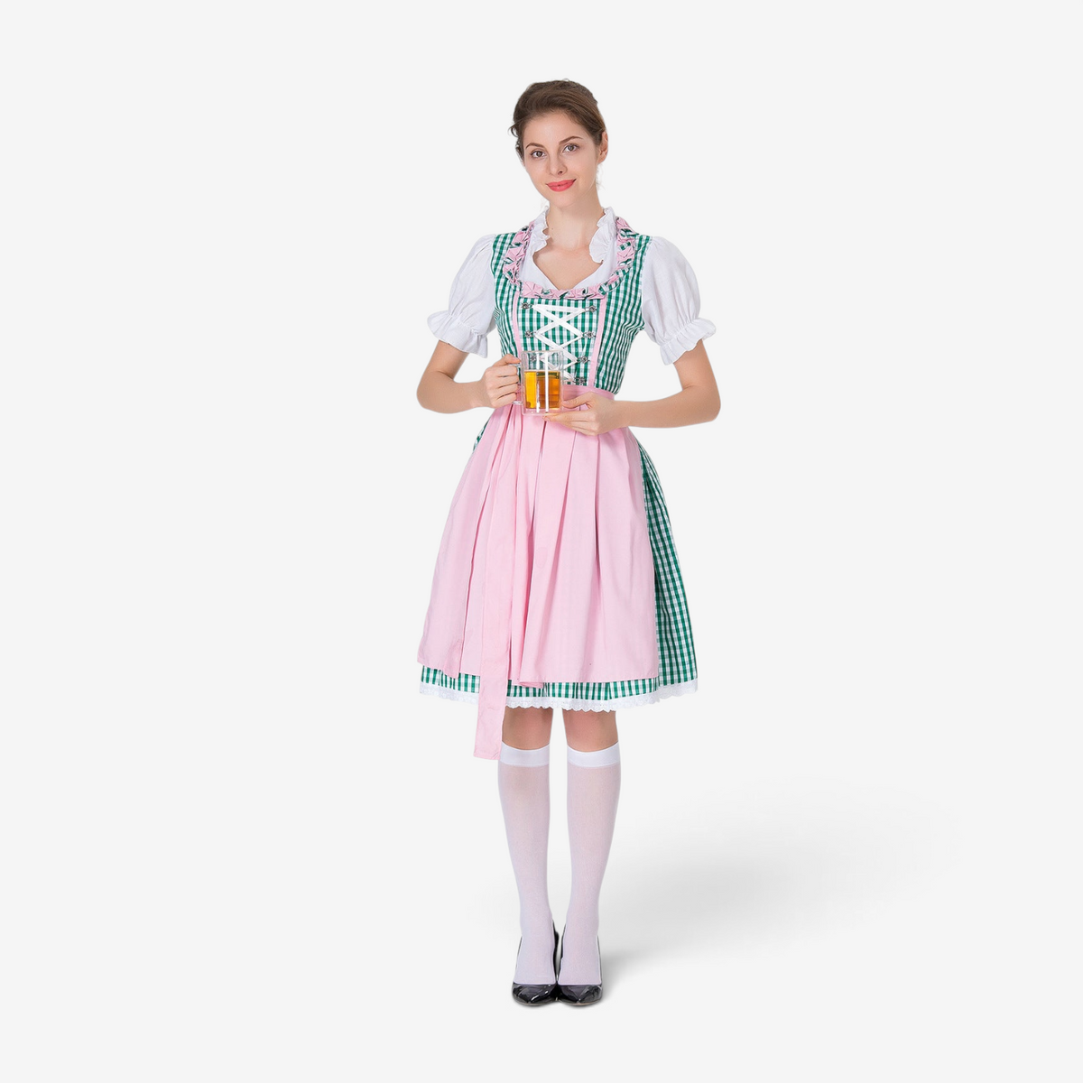 Damen-Dirndl mit geschnürtem Mieder