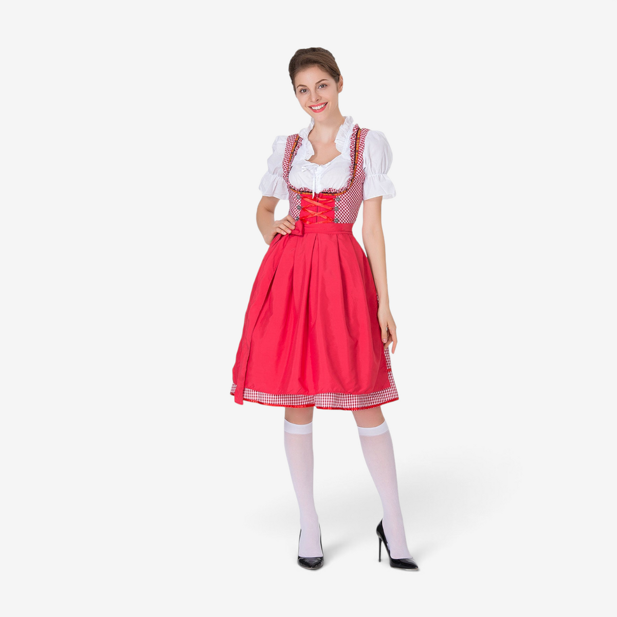 Damen-Dirndl mit geschnürtem Mieder