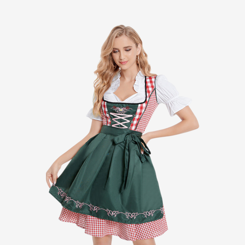 Damen-Dirndl mit Herzstickerei