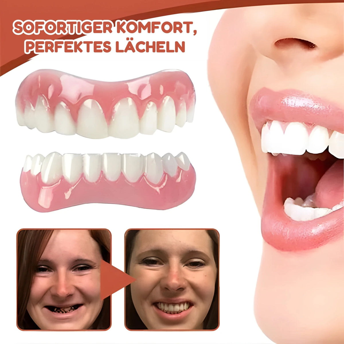 Dentavia Zahnersatz-Set – sofortiger Komfort, perfektes Lächeln