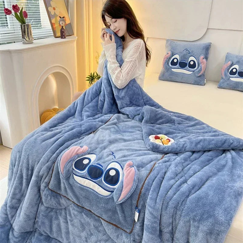 Pillowza - Umwandelbare Decke mit Kissenkombination und 2 Kissen