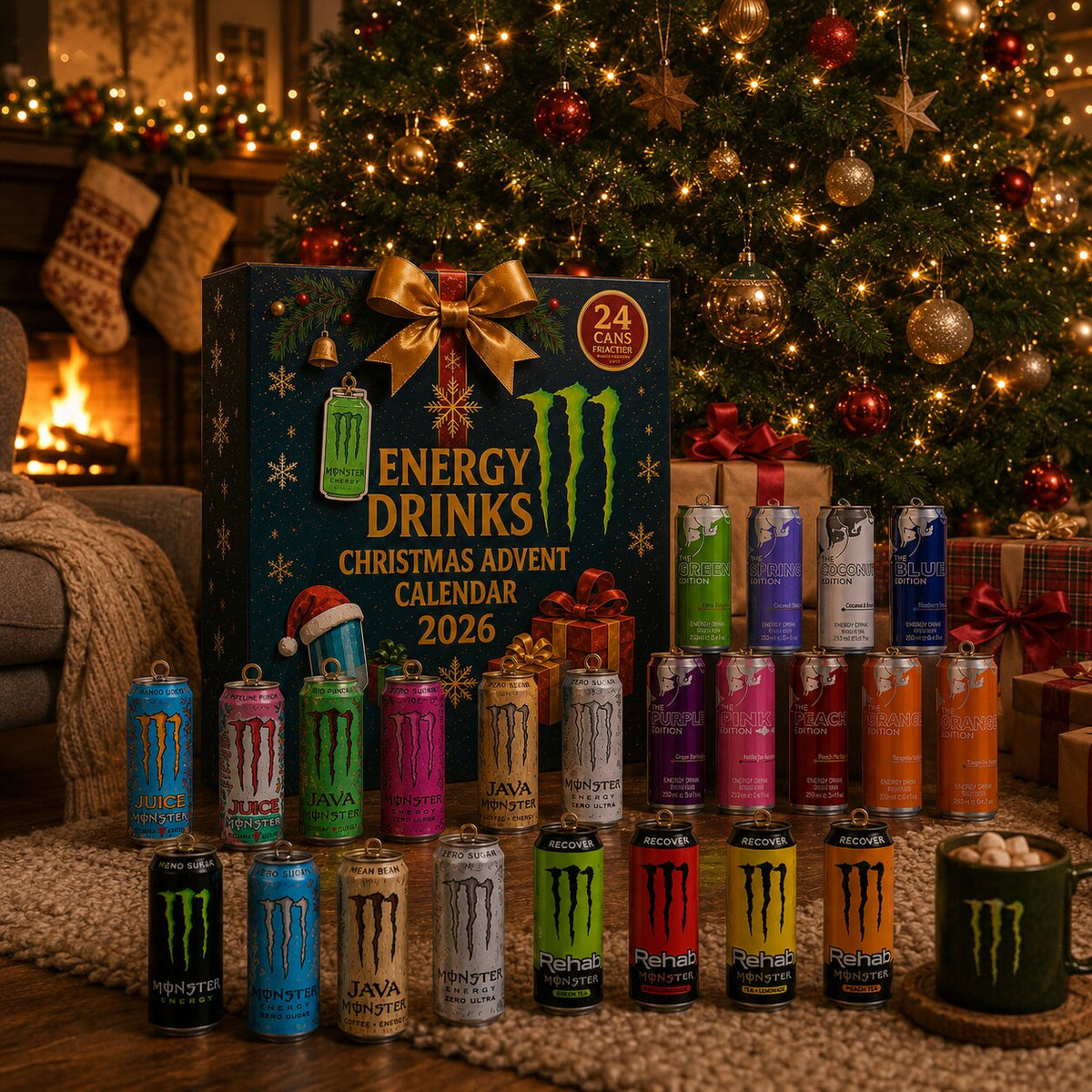 Fizzmas - Adventskalender mit Energy Drink Motiven