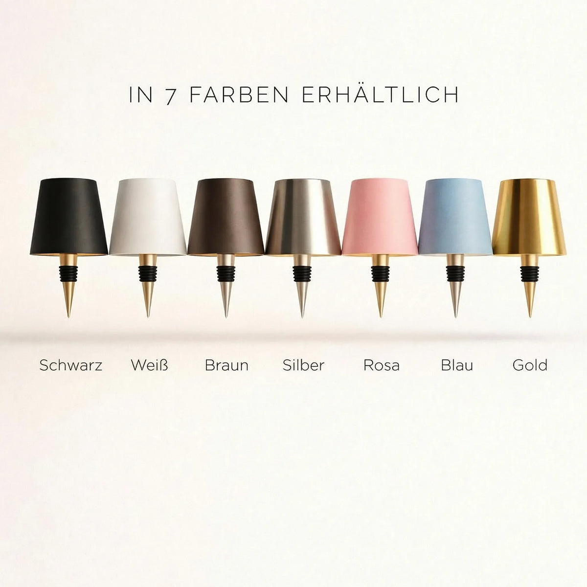 Bottlume - Kabellose LED-Flaschenlampe mit USB-Aufladung