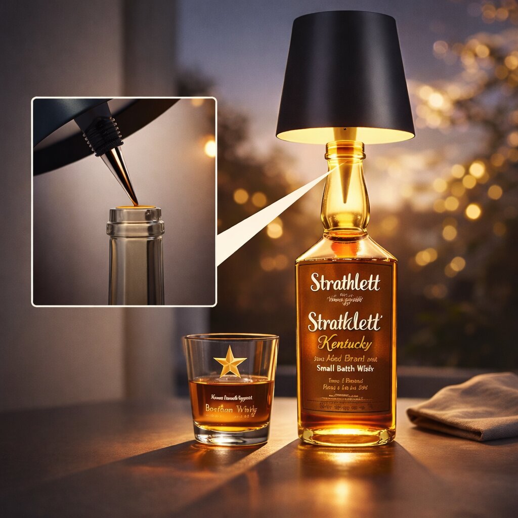 Bottlume - Kabellose LED-Flaschenlampe mit USB-Aufladung