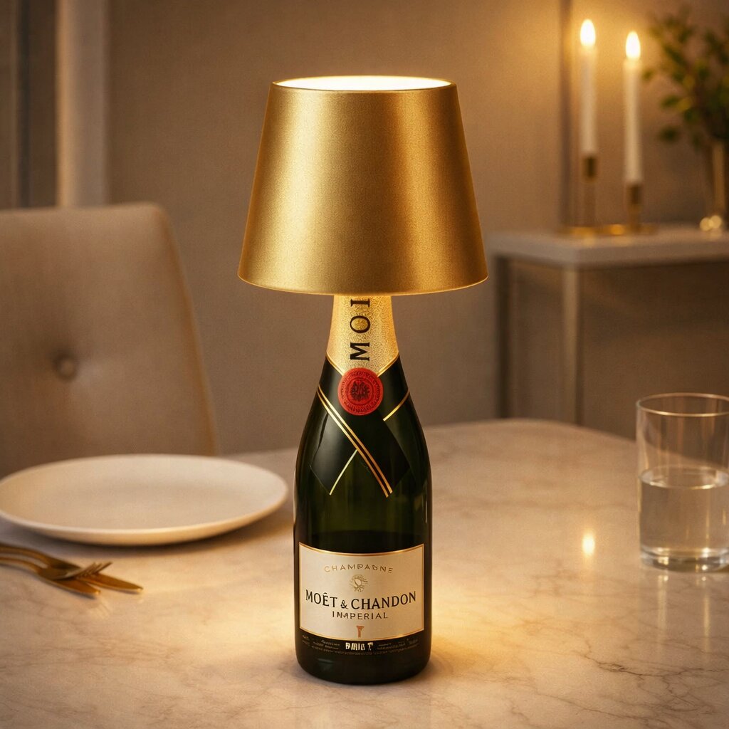 Bottlume - Kabellose LED-Flaschenlampe mit USB-Aufladung