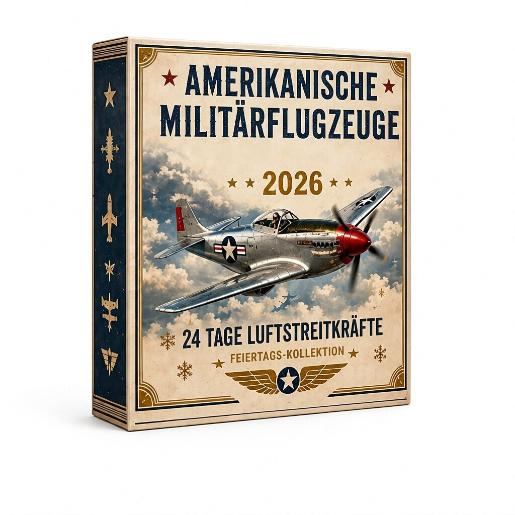 NoelWings - Adventskalender mit Flugzeug-Anhängern aus Acryl