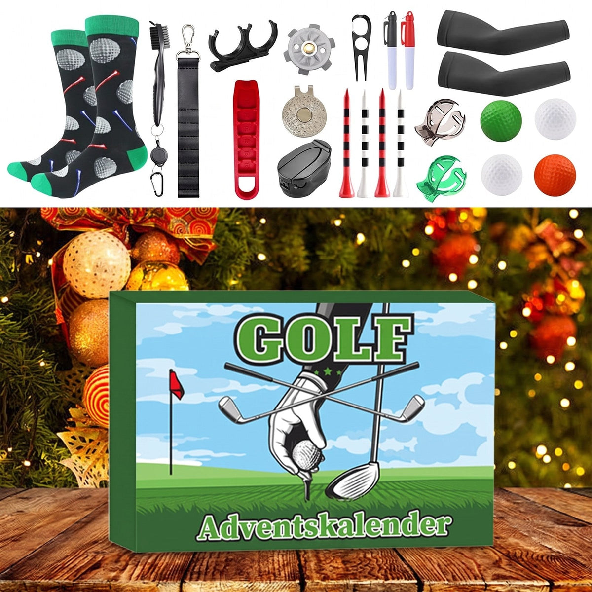 Golfholly - Golf-Adventskalender mit Zubehör