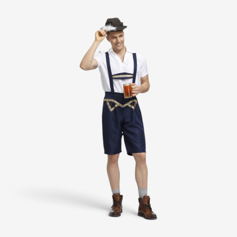 Leatheron - Kurze Lederhose für Herren