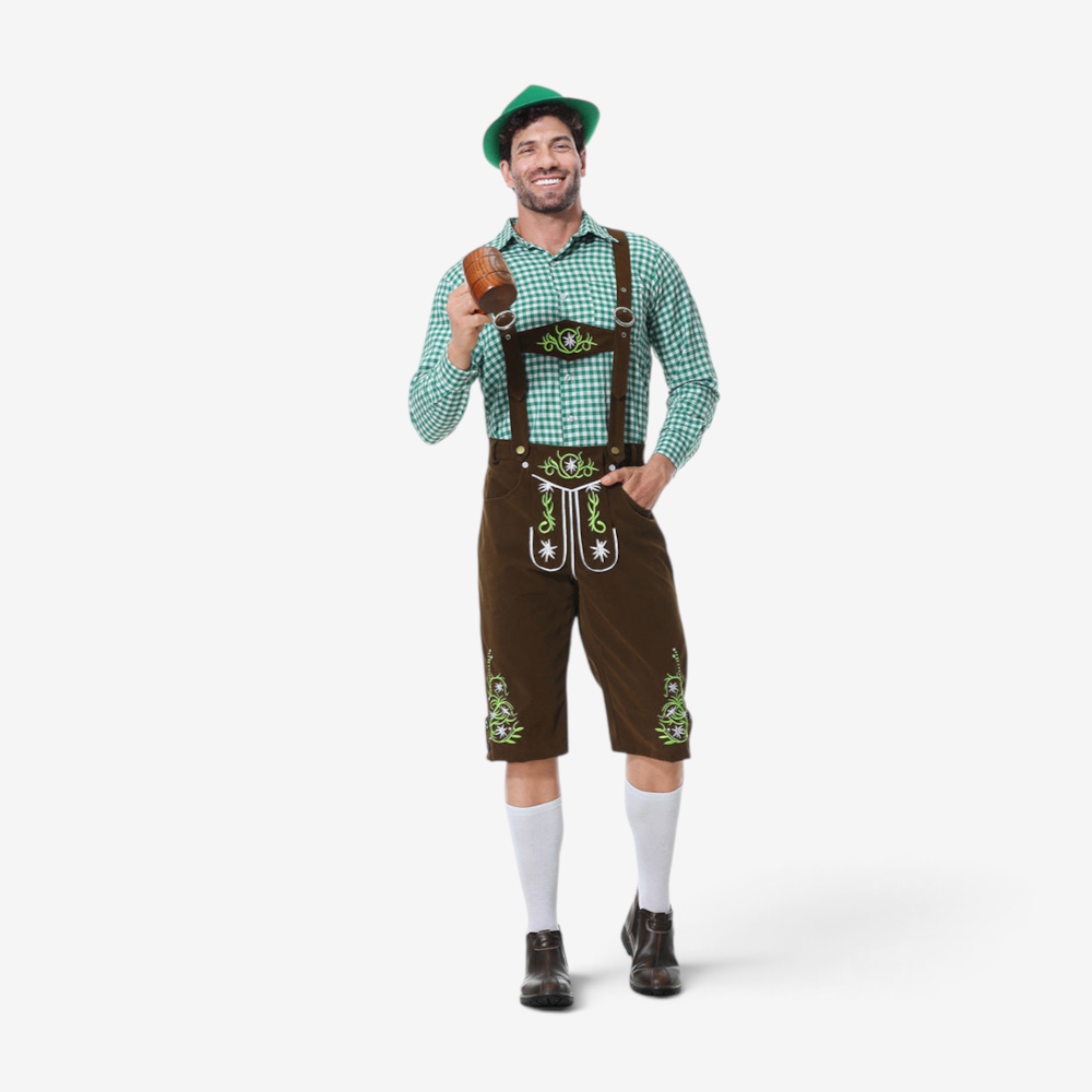 Weavon - Herren Trachtenhose mit verstellbaren Trägern