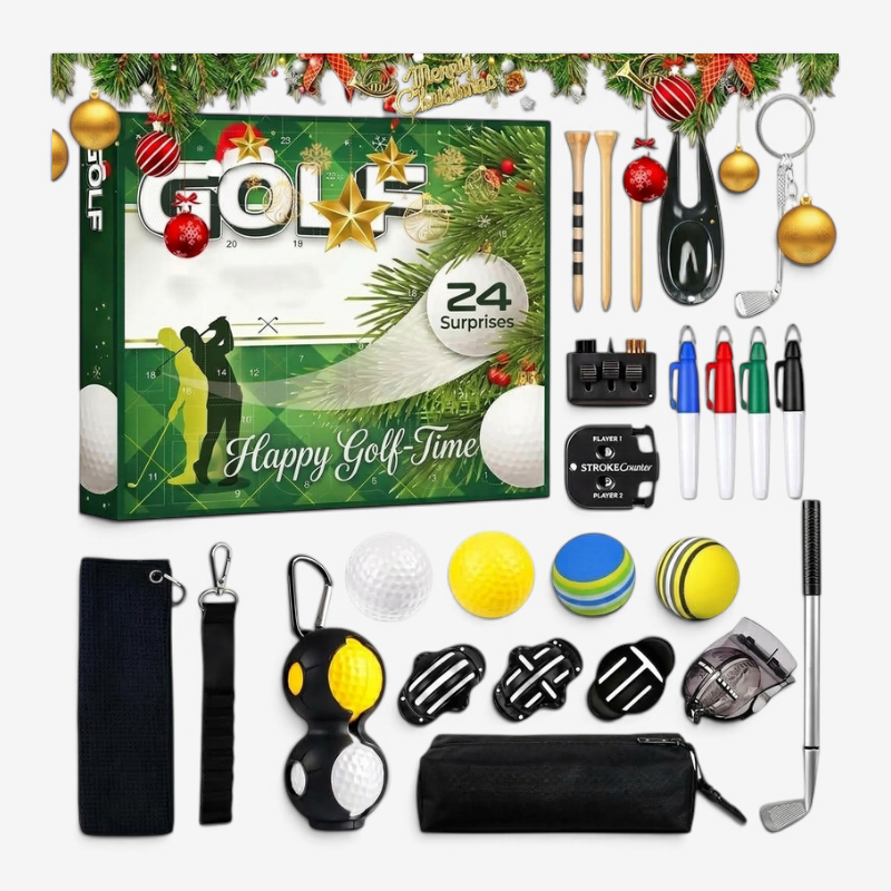 TeeMaster – Golf-Adventskalender mit 24 Zubehörteilen