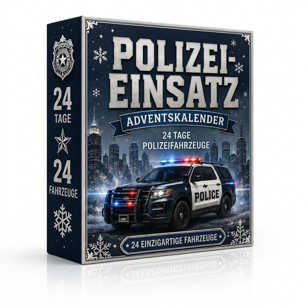 Adventskalender mit 24 Sammelfahrzeugen in 10 Themen