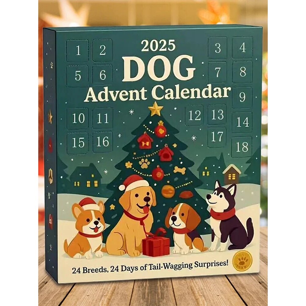 Hundespielzeug-Adventskalender mit 24 Überraschungen