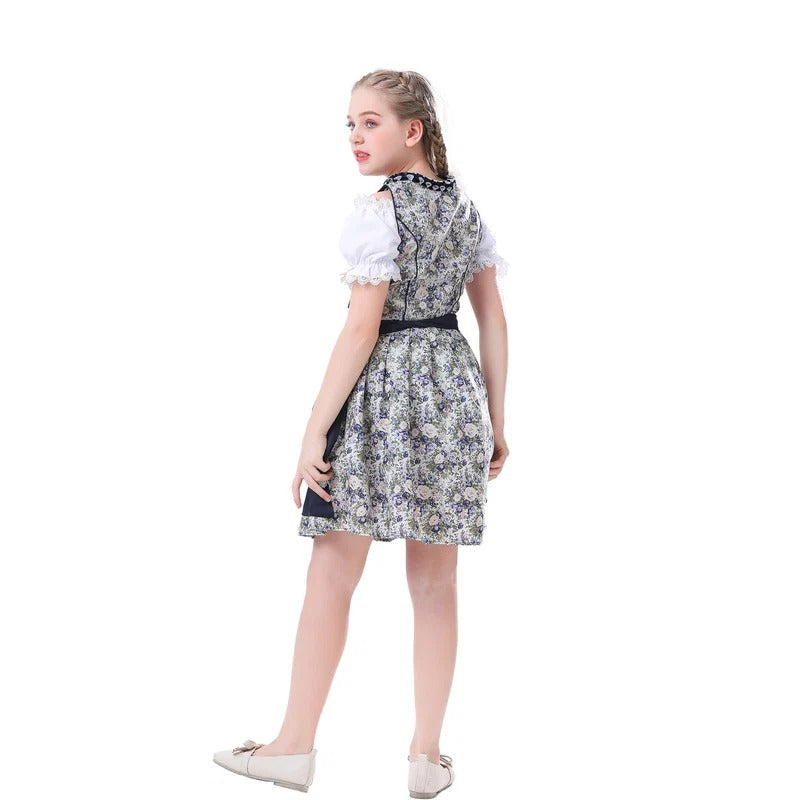 Layerelle - Dirndlkleid für Mädchen mit Geblümtes Mieder