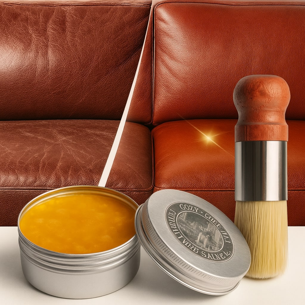 Glow - Lederpflege Balsam mit Applikatorpinsel für Möbel