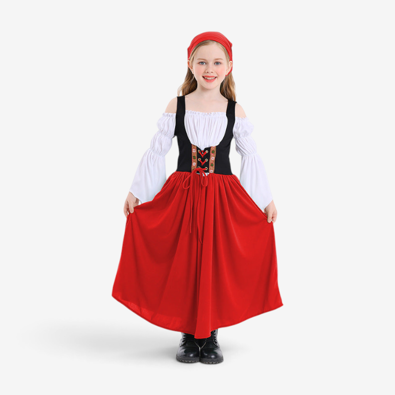 Mädchen-Mittelalterkleid mit Historischer Stil