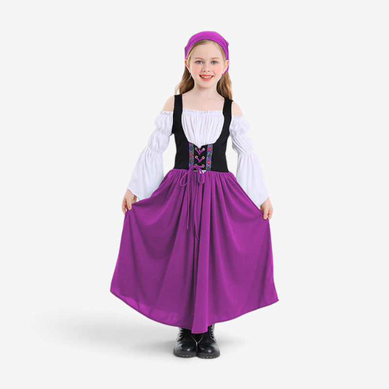Mädchen-Mittelalterkleid mit Historischer Stil