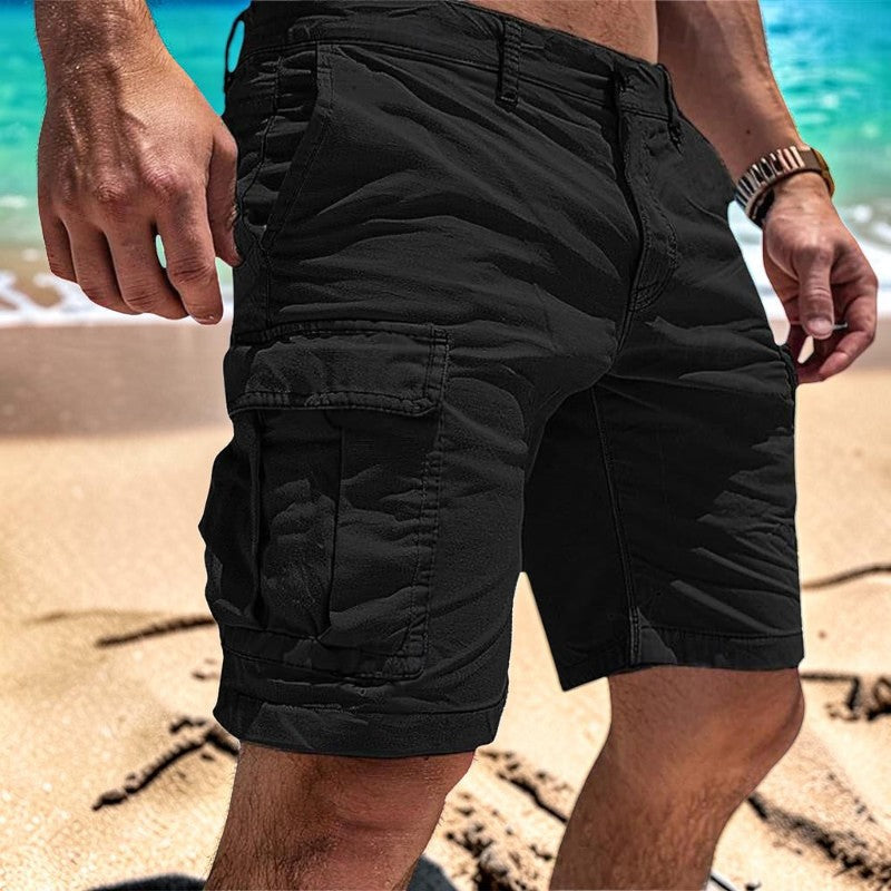 Shortzen - Knielange Shorts mit mehreren Taschen und geradem Beinschnitt