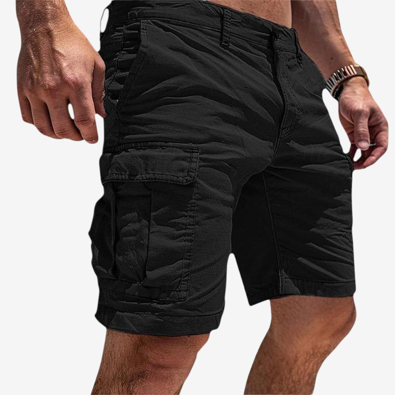 Shortzen - Knielange Shorts mit mehreren Taschen und geradem Beinschnitt