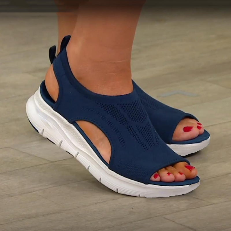 Walk - Damen-Sandalen mit Memory-Foam-Fußbett und rutschfester Sohle