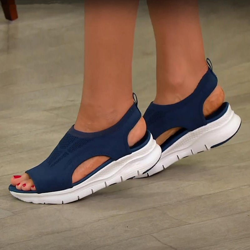 Walk - Damen-Sandalen mit Memory-Foam-Fußbett und rutschfester Sohle