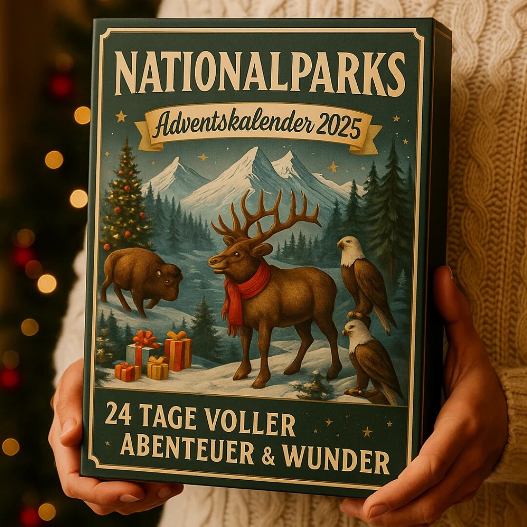 Nationalpark-Adventskalender mit 24 handgefertigten Miniaturen