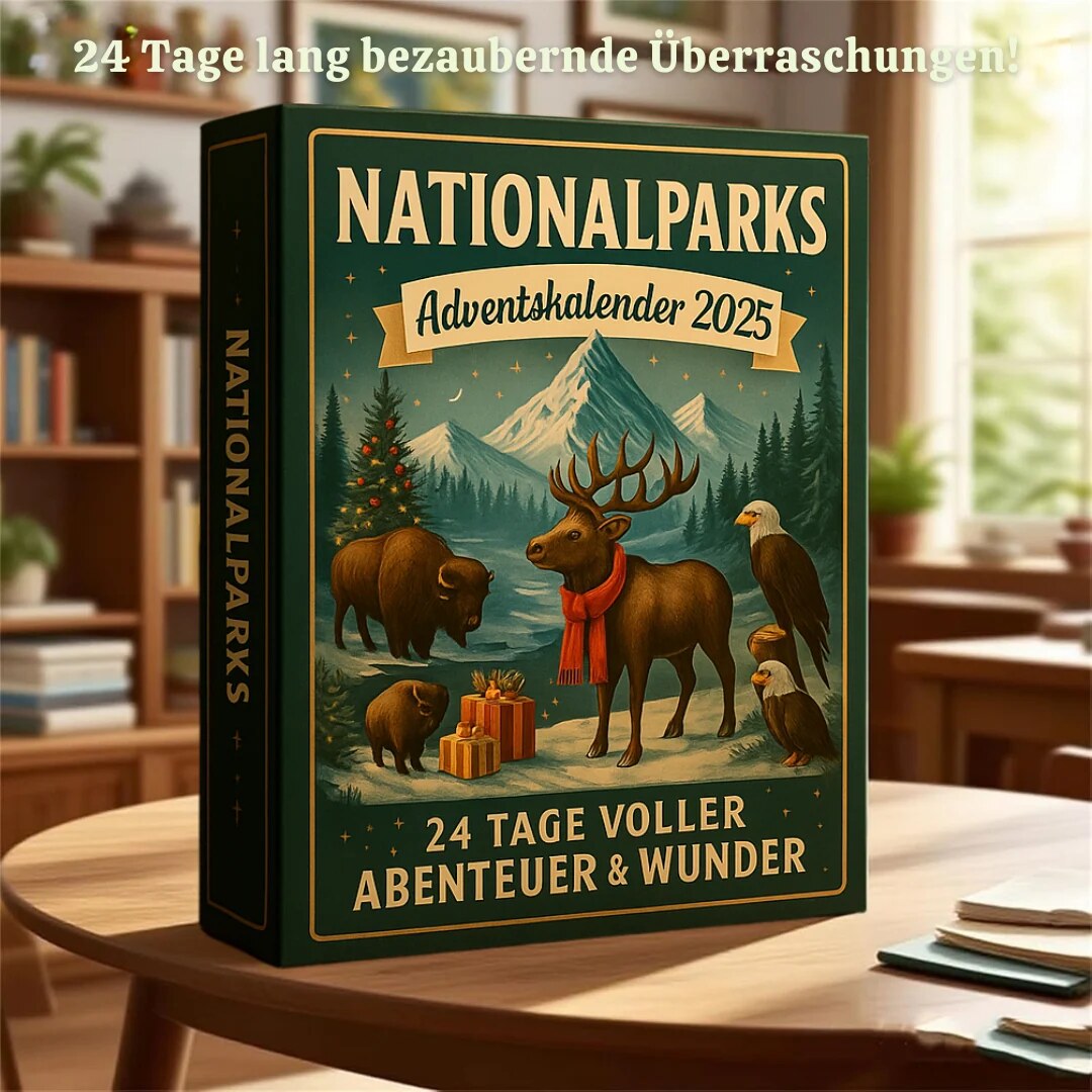 Nationalpark-Adventskalender mit 24 handgefertigten Miniaturen