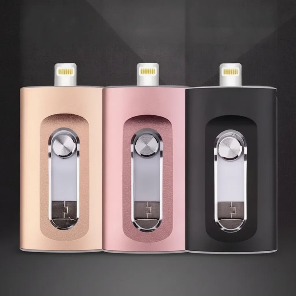FlashLink – 3-in-1 USB-Stick für iPhone, Android & PC