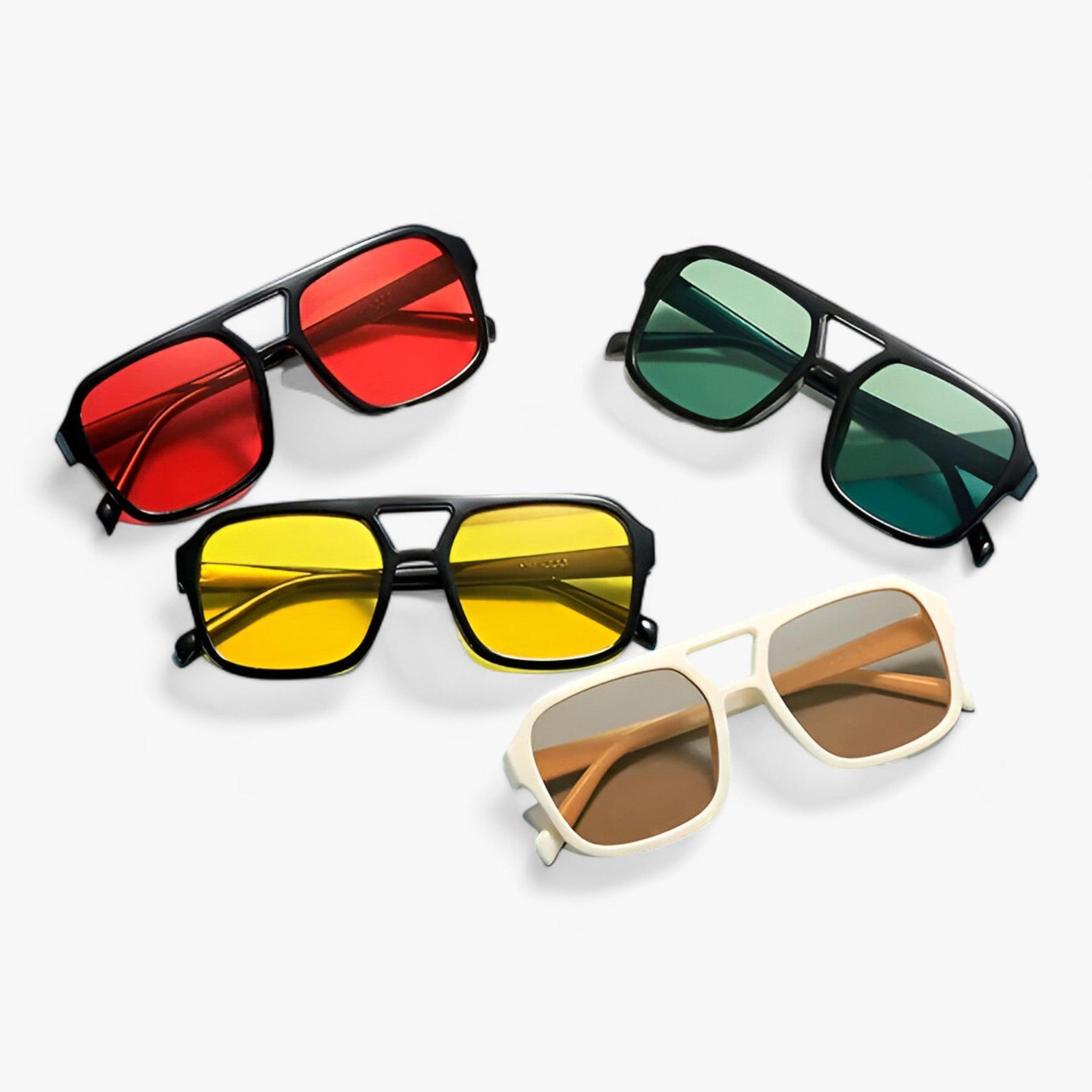 Naisha – Retro inspirierte quadratische Mode Sonnenbrille