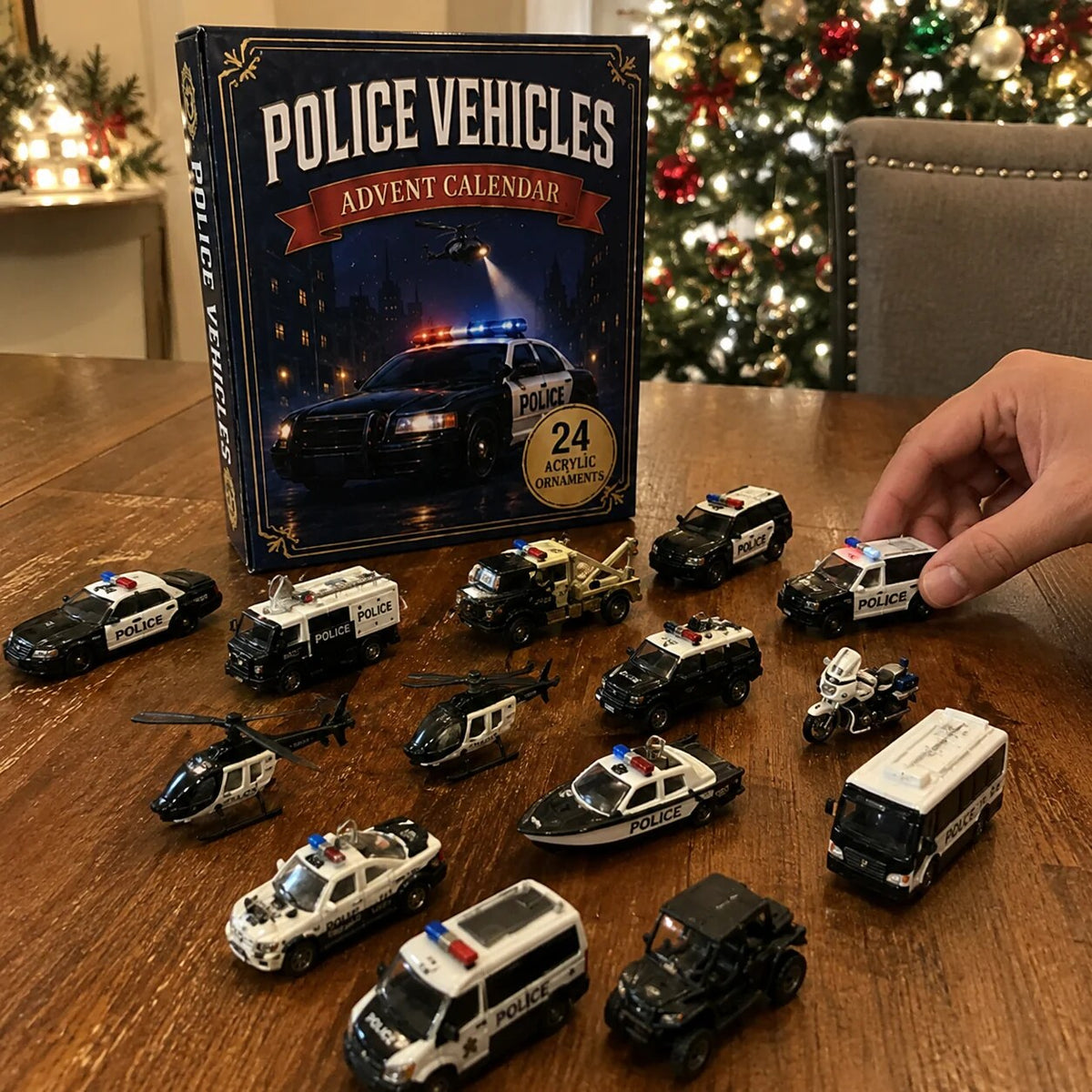 Polizei-Adventskalender mit 24 Einsatzfahrzeugen