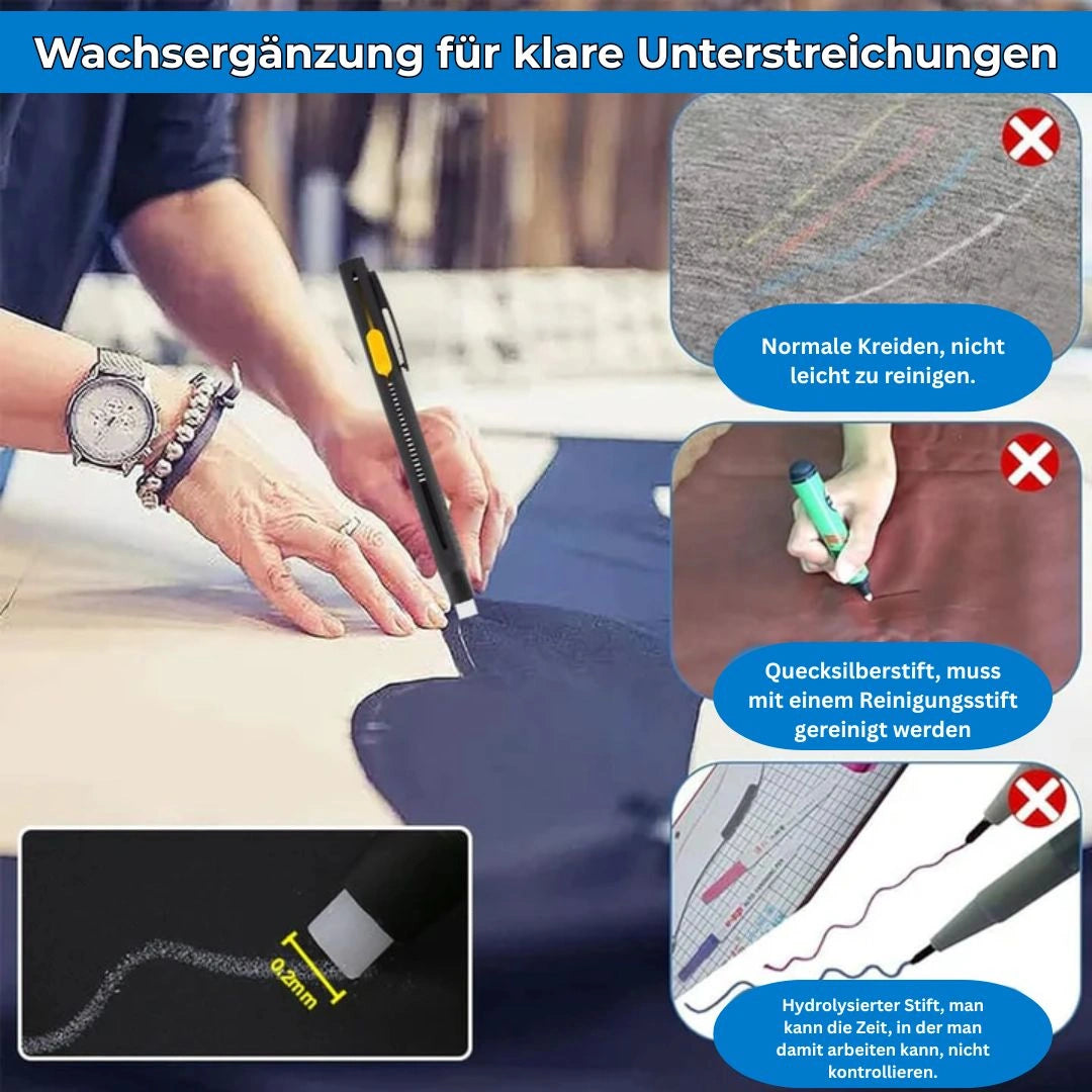 Erasevia - Wärmeentfernbarer Stoffmarker für Nähen und kreative Textilarbeiten