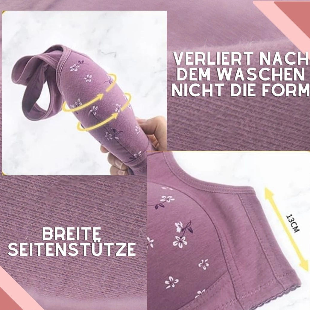 Elastara - Damen-BH mit Vorderverschluss und bügellosem Design