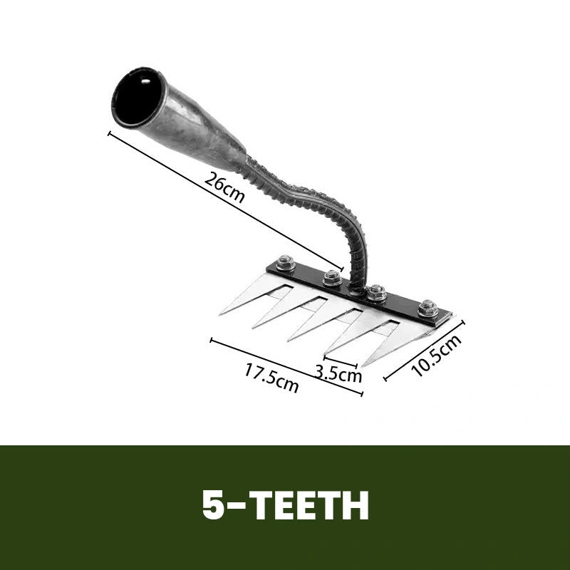 Cultrex - Gartenharke aus Carbonstahl für verschiedene Gartenarbeiten