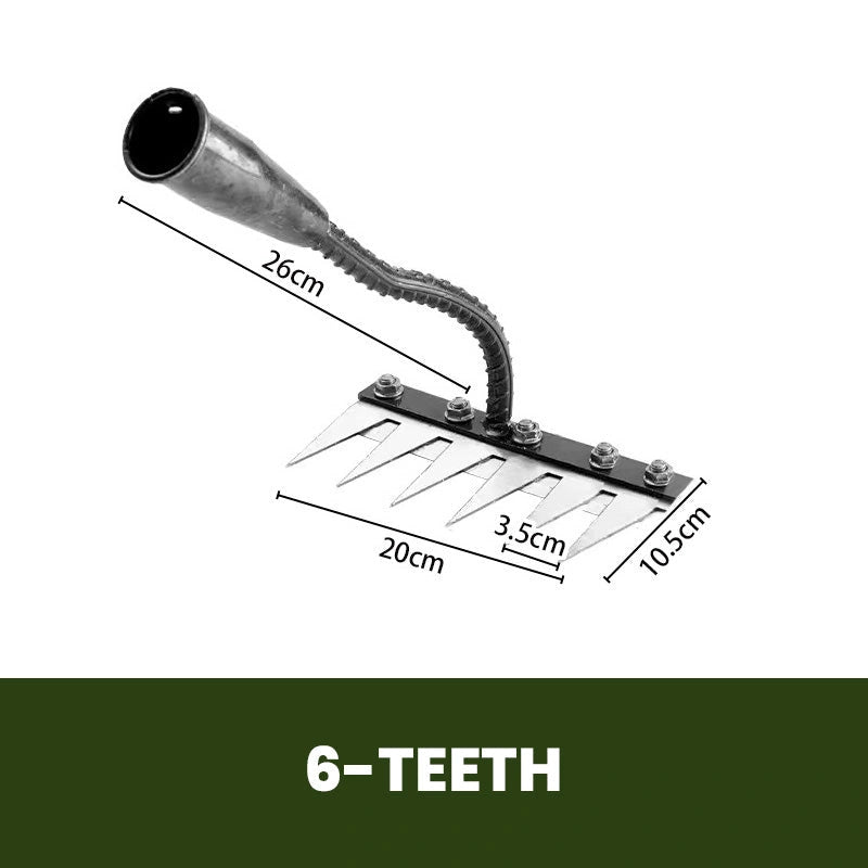 Cultrex - Gartenharke aus Carbonstahl für verschiedene Gartenarbeiten
