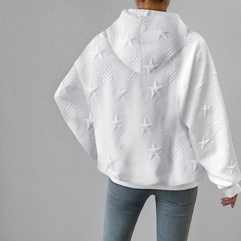 Starlight - Damen-Hoodie mit Sternmuster und Kapuze