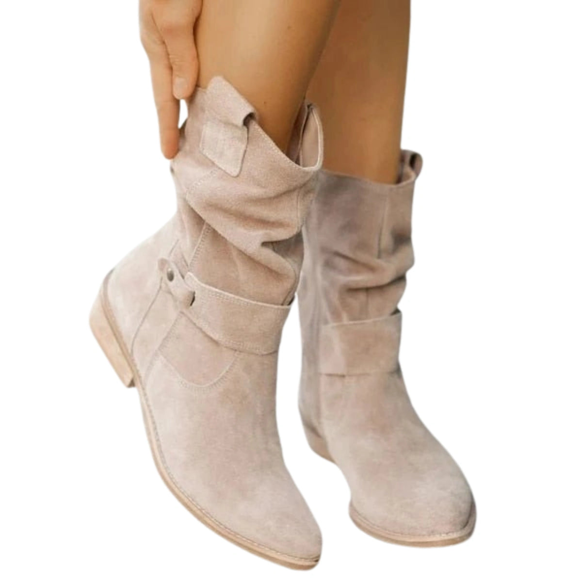 Stride - Damen-Stiefeletten mit niedrigem Absatz und Rundspitze