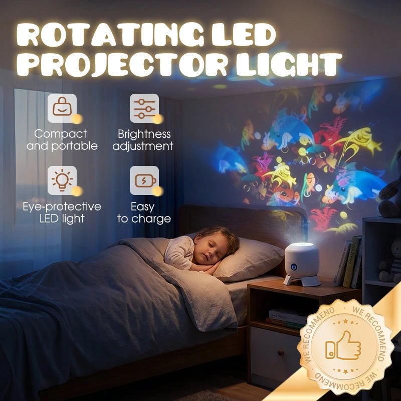Glimora - LED-Projektorlampe mit bewegten Wellenmustern für Innenräume